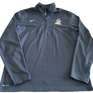 Nike Dri-Fit Lehigh Mountain Hawks 1/4 Zip Running Top Gray NCAA